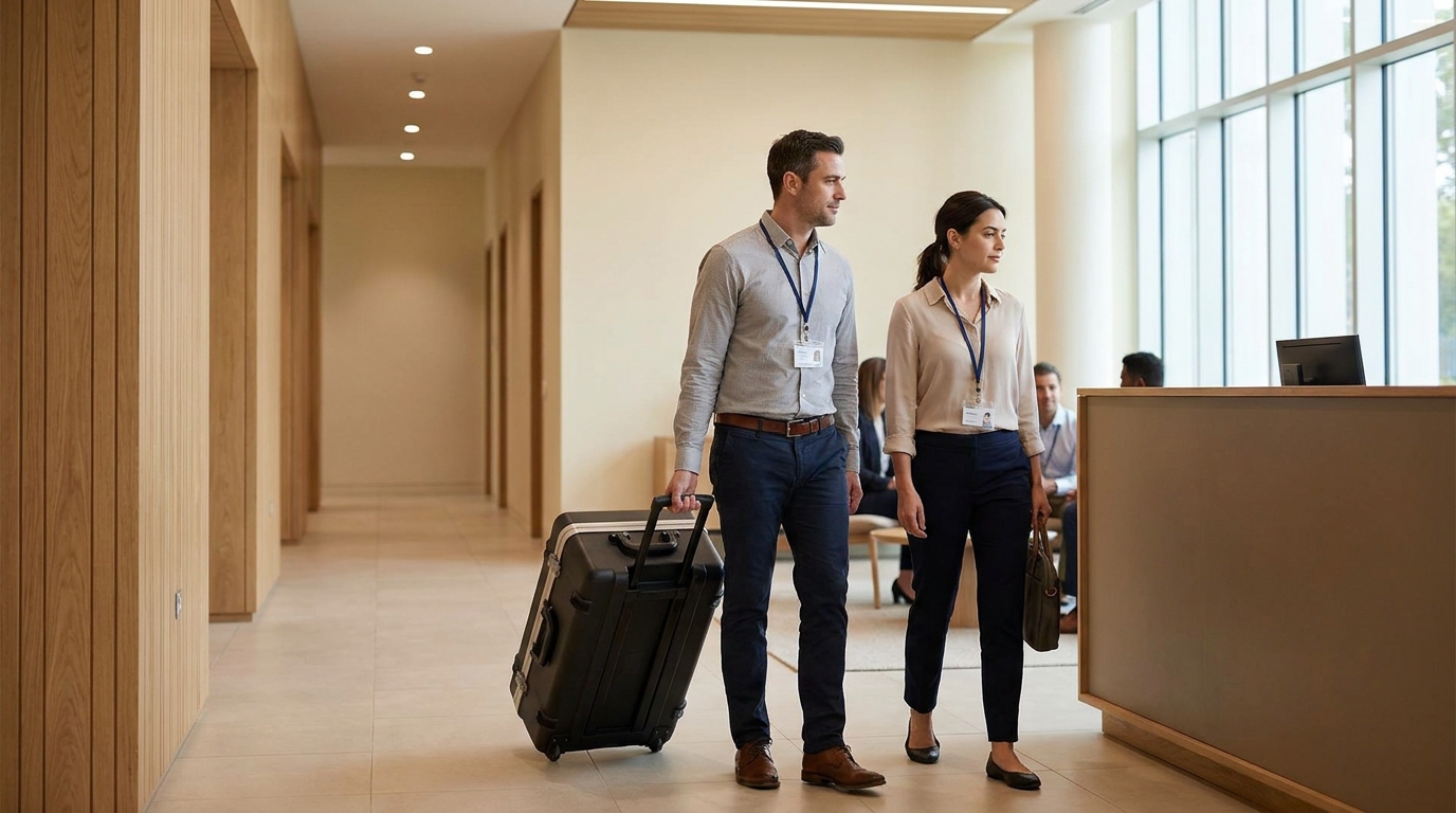 Corporate CPR training arriving onsite